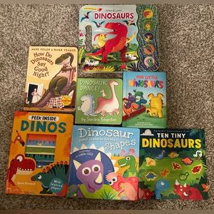 Seven dino children’s books